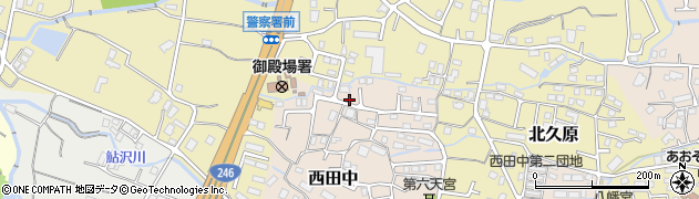 静岡県御殿場市西田中129周辺の地図