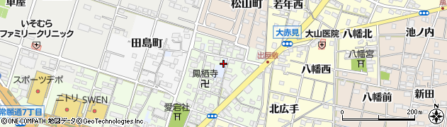 愛知県一宮市一宮両郷寺43周辺の地図