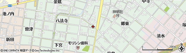 愛知県一宮市西大海道郷前5周辺の地図