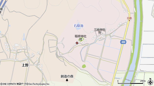 〒623-0224 京都府綾部市石原町の地図