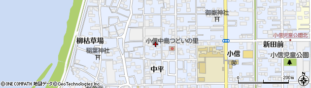 愛知県一宮市小信中島中平2周辺の地図