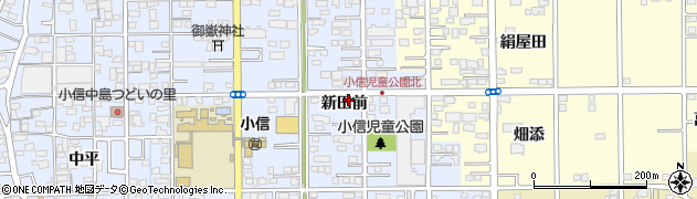 愛知県一宮市小信中島（新田前）周辺の地図