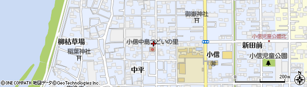 愛知県一宮市小信中島中平4周辺の地図