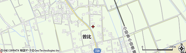 神奈川県小田原市曽比1448周辺の地図
