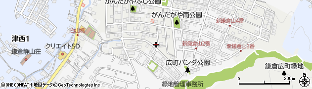鎌倉市津1101 akippa駐車場周辺の地図