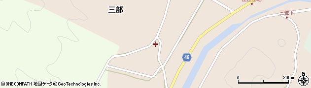 鳥取県西伯郡伯耆町三部262周辺の地図