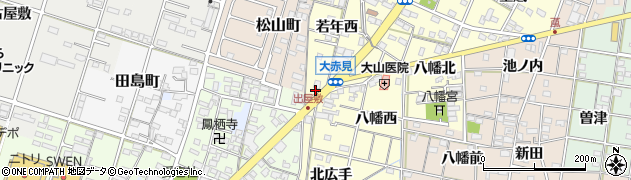 愛知県一宮市大赤見若年西676周辺の地図