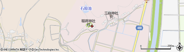 京都府綾部市石原町（野ノ下）周辺の地図