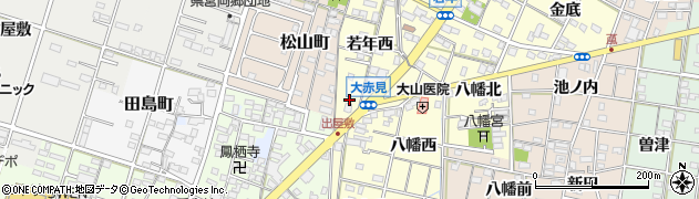 愛知県一宮市大赤見若年西675周辺の地図