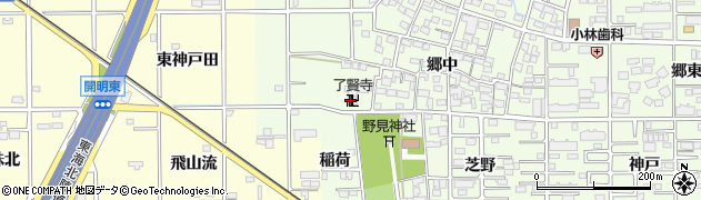 了賢寺周辺の地図