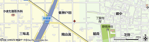 愛知県一宮市開明東神戸田46周辺の地図