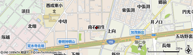 愛知県一宮市春明（南石田生）周辺の地図