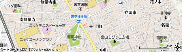 愛知県一宮市今伊勢町本神戸上町8周辺の地図
