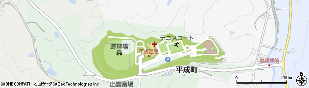 島根県出雲市平成町周辺の地図