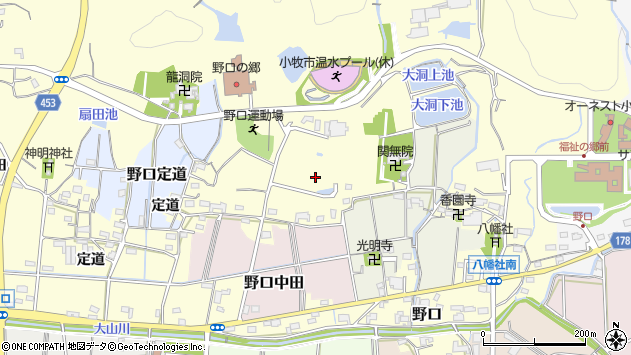 〒485-0806 愛知県小牧市野口の地図