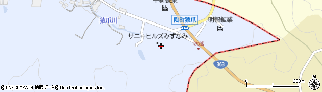 岐阜県立サニーヒルズみずなみ周辺の地図