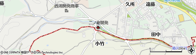 株式会社二ノ倉開発　中井工場周辺の地図