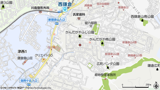〒248-0032 神奈川県鎌倉市津の地図