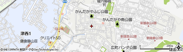 神奈川県鎌倉市津周辺の地図