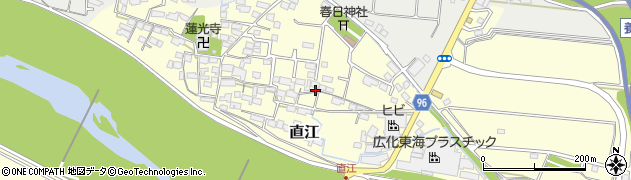 岐阜県養老町（養老郡）直江周辺の地図