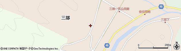 鳥取県西伯郡伯耆町三部183周辺の地図