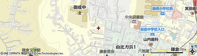神奈川県鎌倉市笹目町周辺の地図