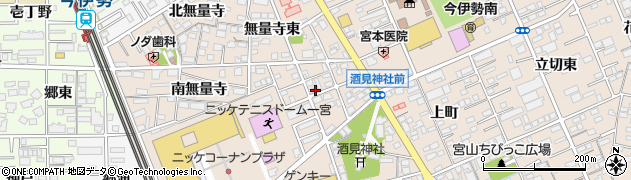 愛知県一宮市今伊勢町本神戸（中道）周辺の地図