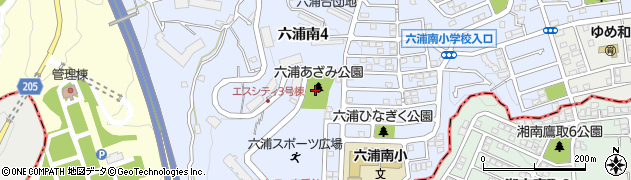 六浦あざみ公園周辺の地図
