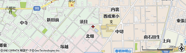 愛知県一宮市定水寺北畑6周辺の地図
