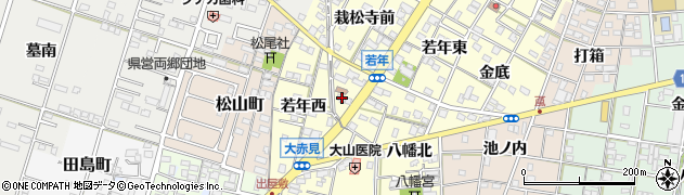 愛知県一宮市大赤見若年西646周辺の地図