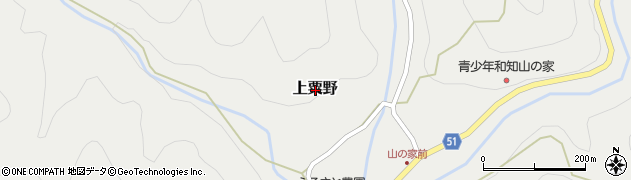 京都府船井郡京丹波町上粟野周辺の地図