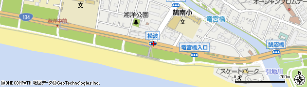 松波周辺の地図