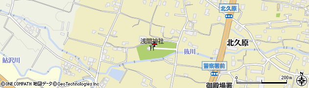 静岡県御殿場市北久原353周辺の地図