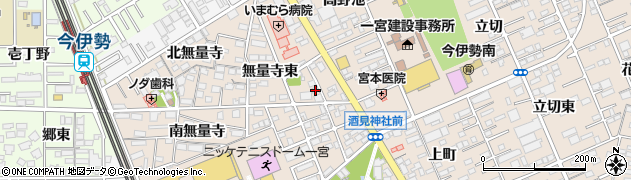 愛知県一宮市今伊勢町本神戸無量寺東34周辺の地図