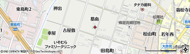 愛知県一宮市丹羽（墓南）周辺の地図