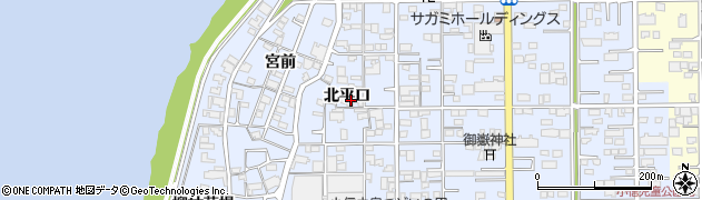 愛知県一宮市小信中島北平口周辺の地図