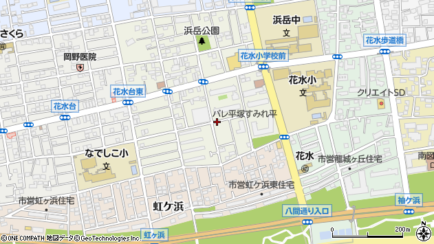 〒254-0822 神奈川県平塚市菫平の地図
