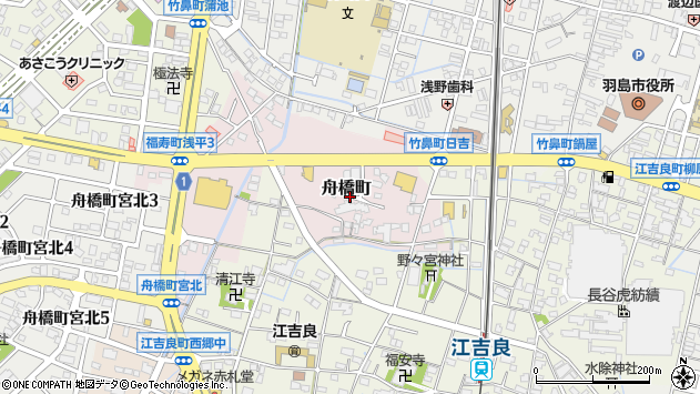 〒501-6302 岐阜県羽島市舟橋町の地図