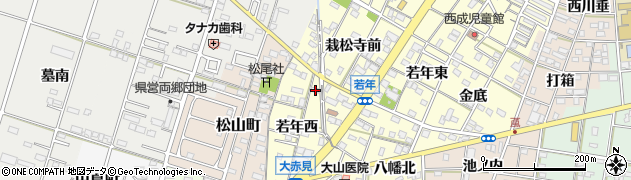 愛知県一宮市大赤見若年西656周辺の地図