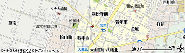愛知県一宮市大赤見若年西643周辺の地図