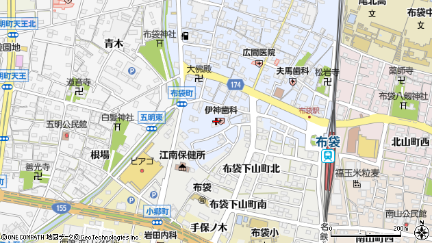 〒483-8236 愛知県江南市布袋町南の地図