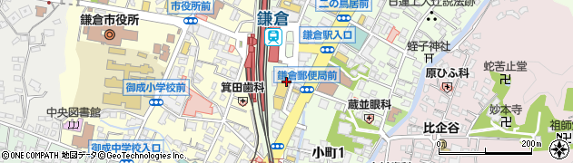 京樽鎌倉東急店周辺の地図