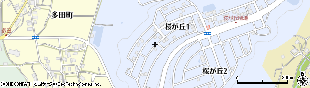 京都府綾部市桜が丘周辺の地図
