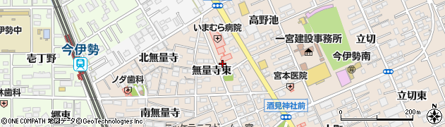愛知県一宮市今伊勢町本神戸無量寺東周辺の地図
