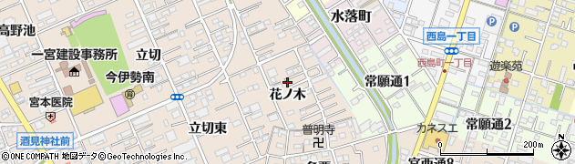 愛知県一宮市今伊勢町本神戸花ノ木周辺の地図