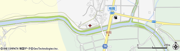 京都府綾部市有岡町田部周辺の地図