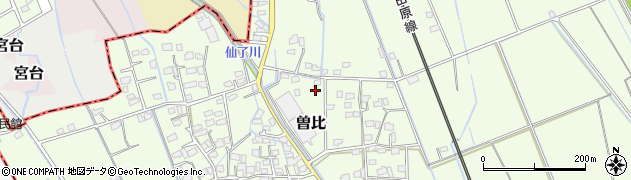 神奈川県小田原市曽比1348周辺の地図