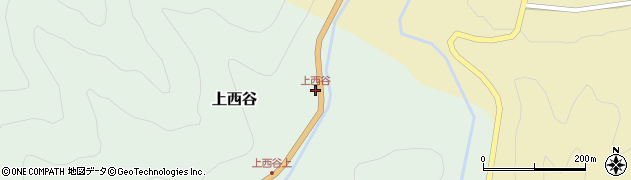 上西谷周辺の地図