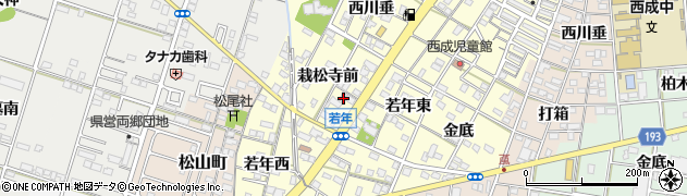 愛知県一宮市大赤見栽松寺前175周辺の地図