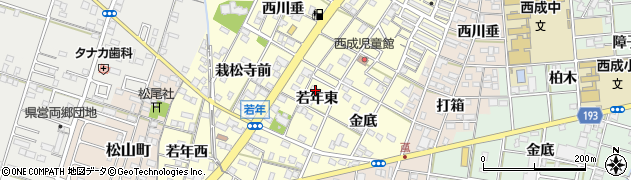 愛知県一宮市大赤見（若年東）周辺の地図